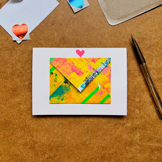 Handmade Valentine’s Mini Envelope Card by Gem Blastock
