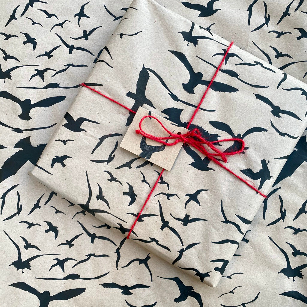 Seagull Eco Wrapping Paper by Gem Blastock