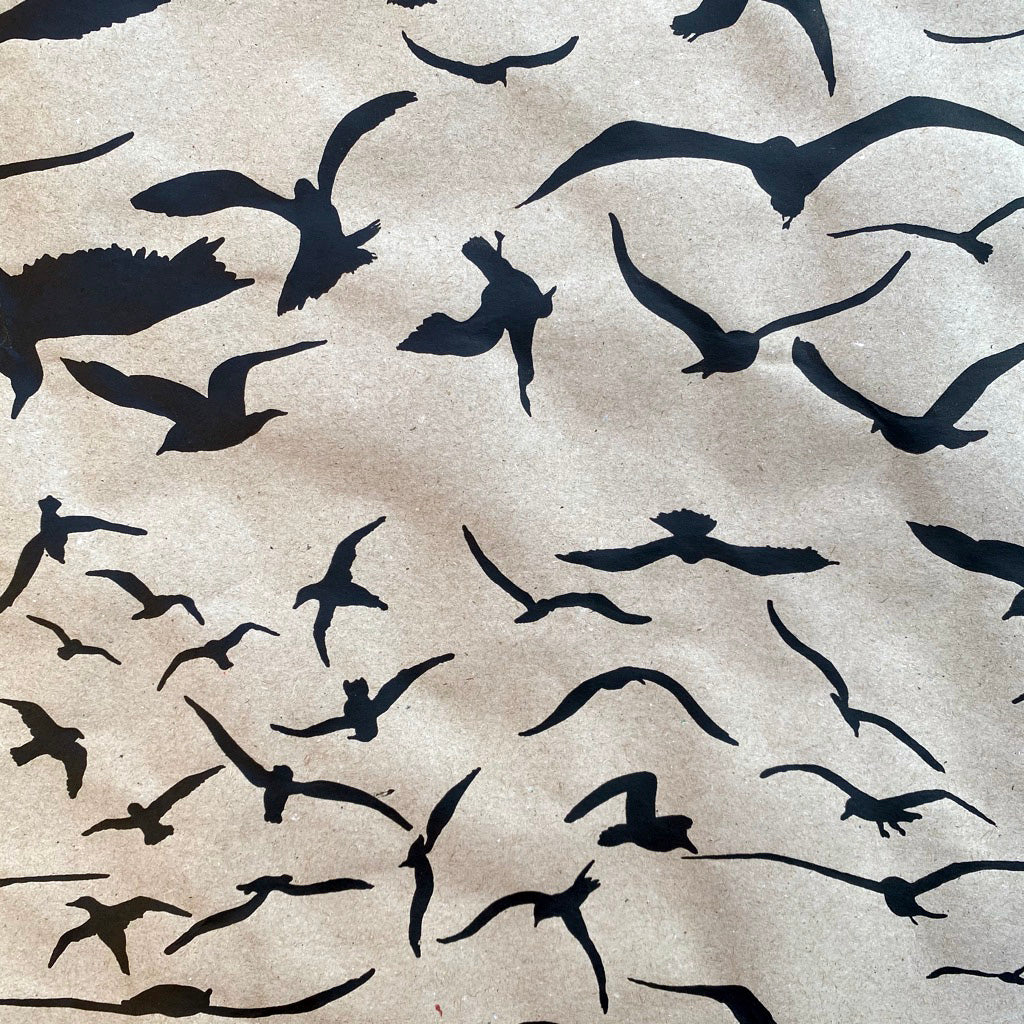 Seagull Eco Wrapping Paper by Gem Blastock