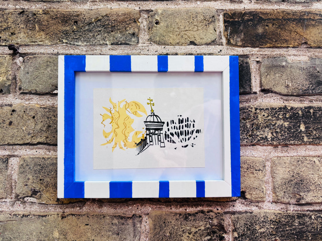 A Postcard From Ramsgate Exhibition: My Handprinted Seaside Contribution