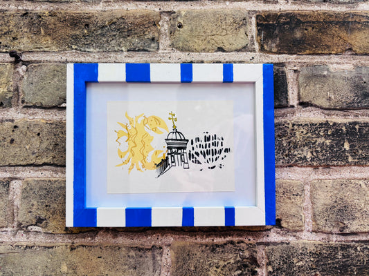 A Postcard From Ramsgate Exhibition: My Handprinted Seaside Contribution