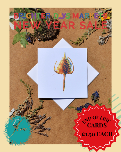 Botanical greeting cards