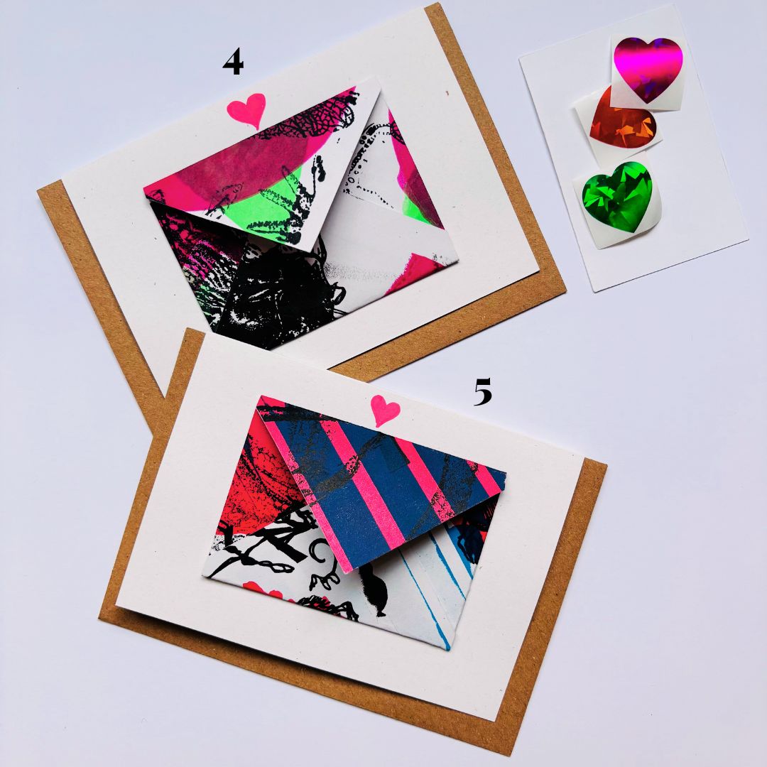 Handmade Valentine’s Mini Envelope Card by Gem Blastock