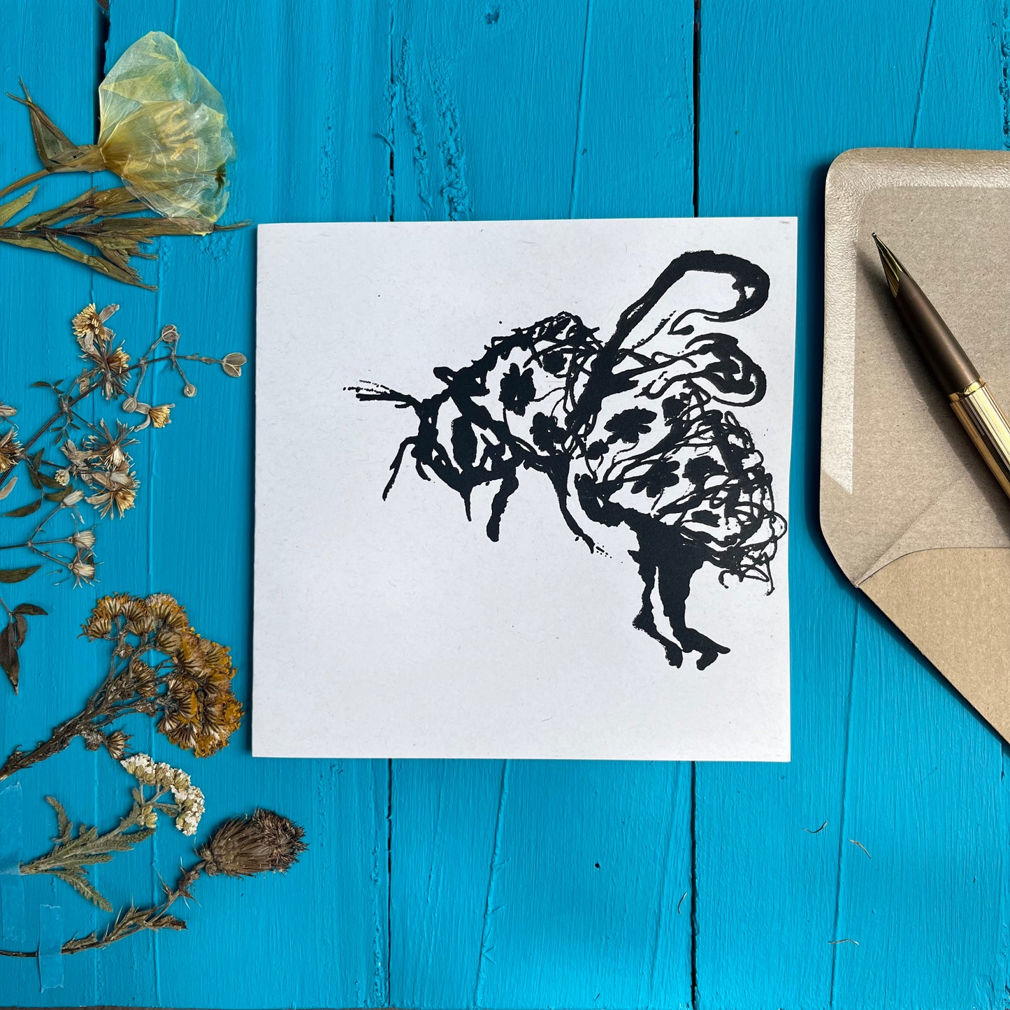 🐝Bees in 🌸Bloom Greetings Cards, by Gem Blastock