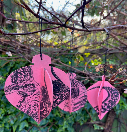 3D Handprinted Eco Baubles by Gem Blastock