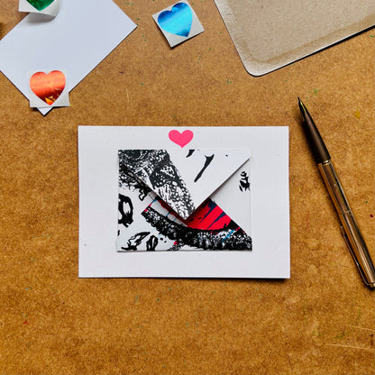 Handmade Valentine’s Mini Envelope Card by Gem Blastock