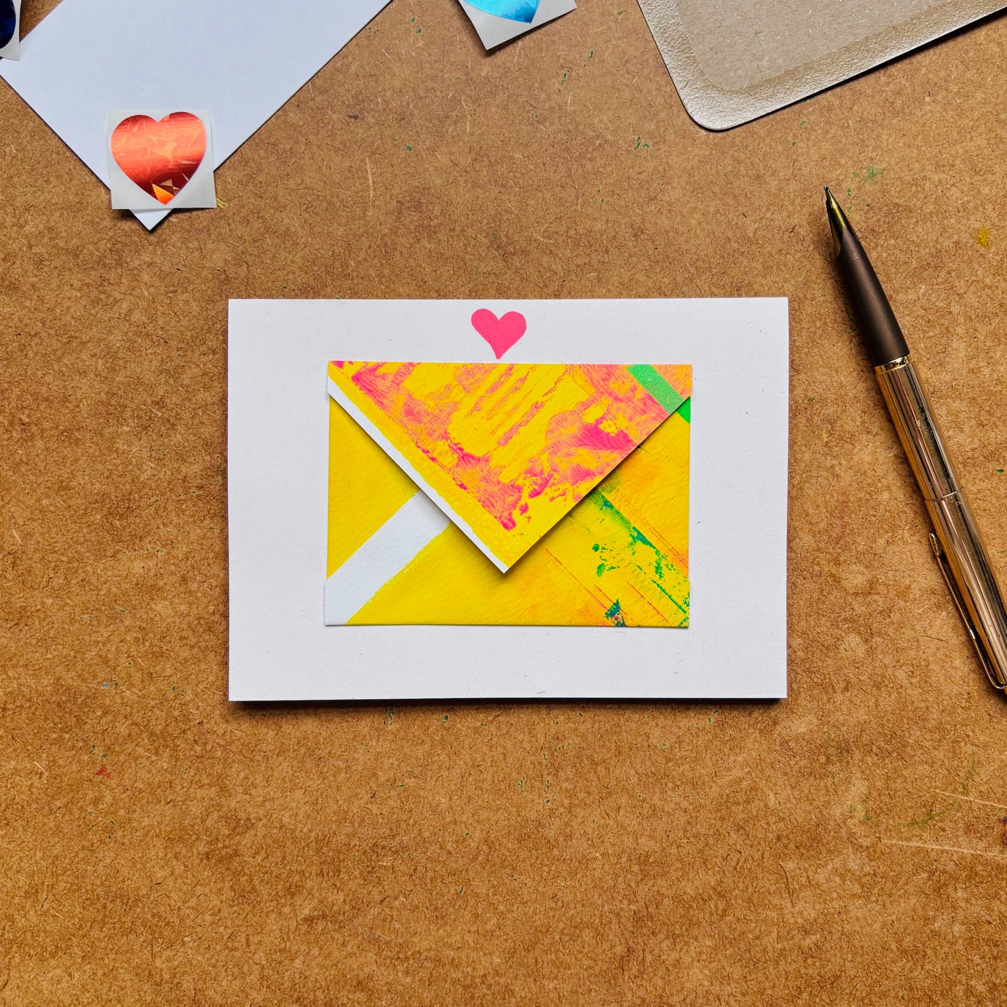 Handmade Valentine’s Mini Envelope Card by Gem Blastock