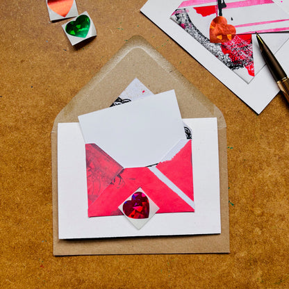 Handmade Valentine’s Mini Envelope Card by Gem Blastock