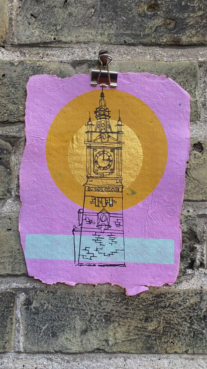 Margate Clock Tower, sustainable 4 colour print edition.