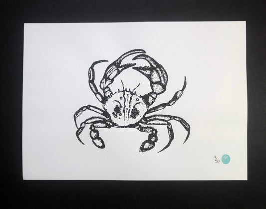 Unmounted Crab Illustration