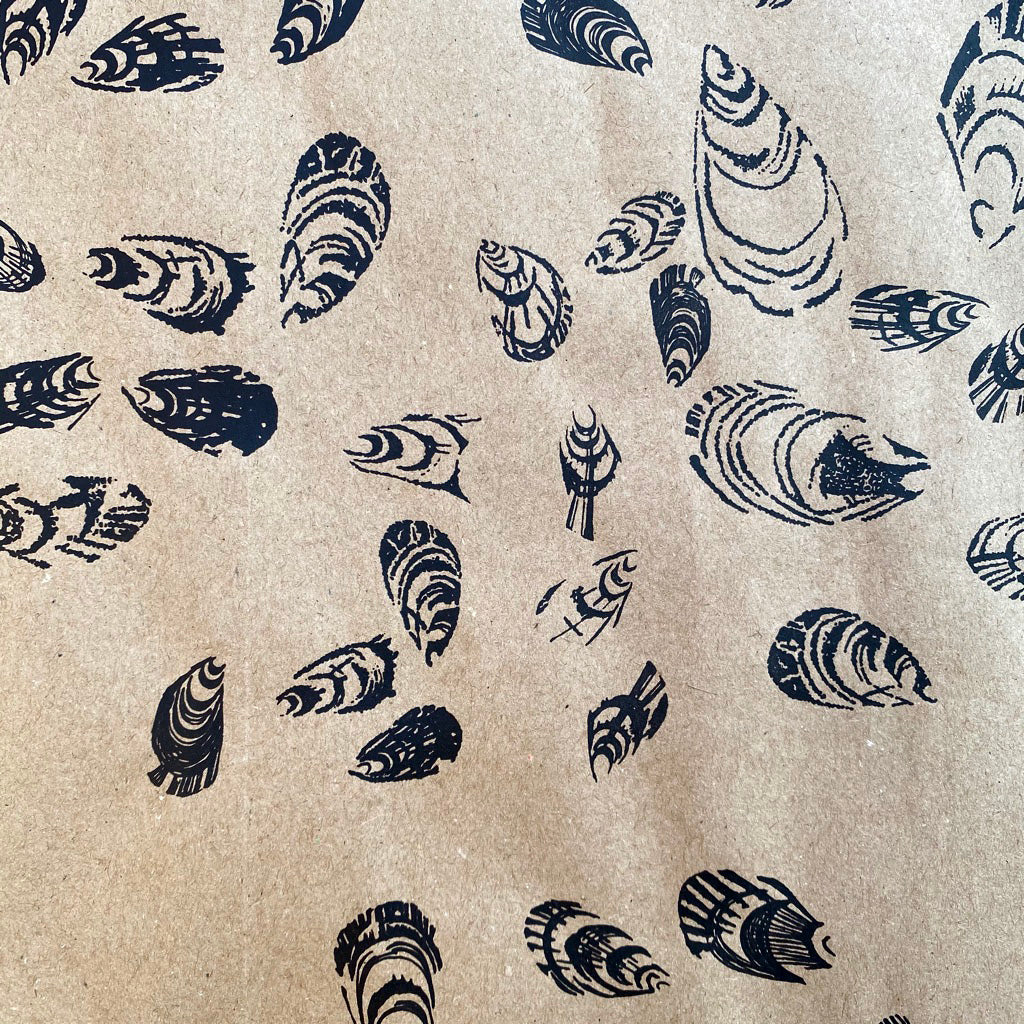 Seashell Eco Wrapping Paper by Gem Blastock