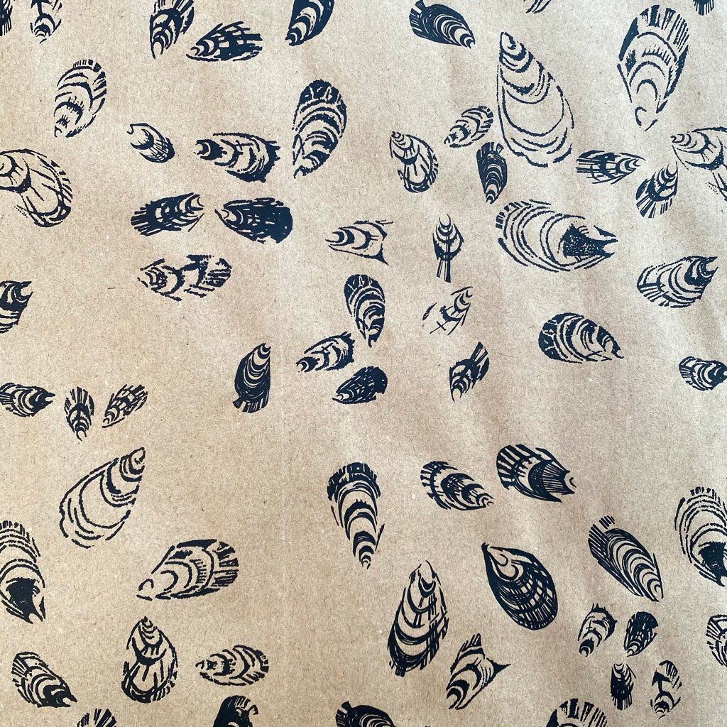 Seashell Eco Wrapping Paper by Gem Blastock