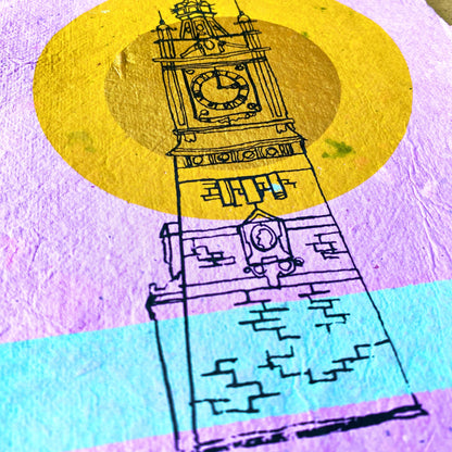 Margate Clock Tower, sustainable 4 colour print edition.