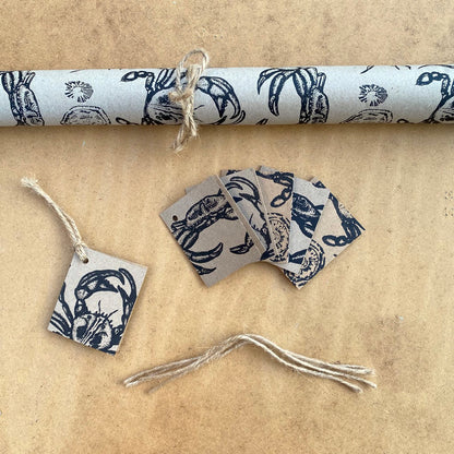 Rockpool Eco Wrapping Paper & Tags by Gem Blastock