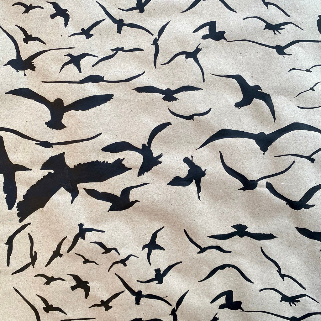 Seagull  Eco Wrapping Paper by Gem Blastock