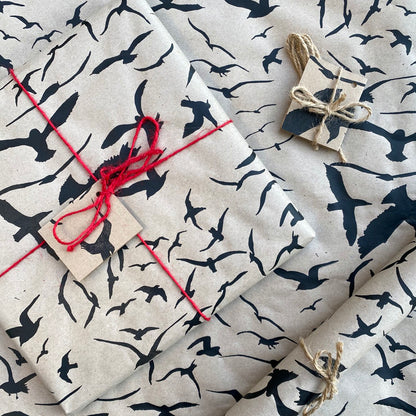 Seagull  Eco Wrapping Paper by Gem Blastock