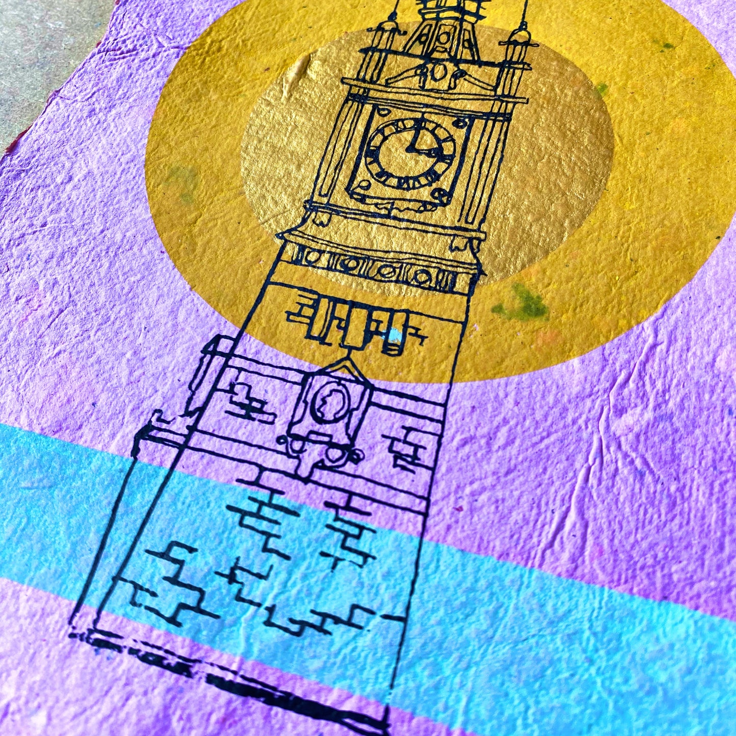 Margate Clock Tower, sustainable 4 colour print edition.