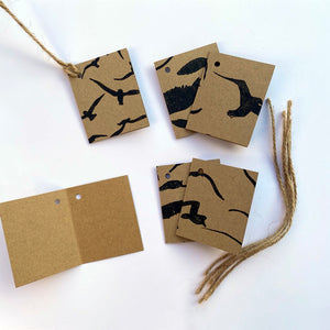 Set of 6 Seagull Eco Gift Tags by Gem Blastock